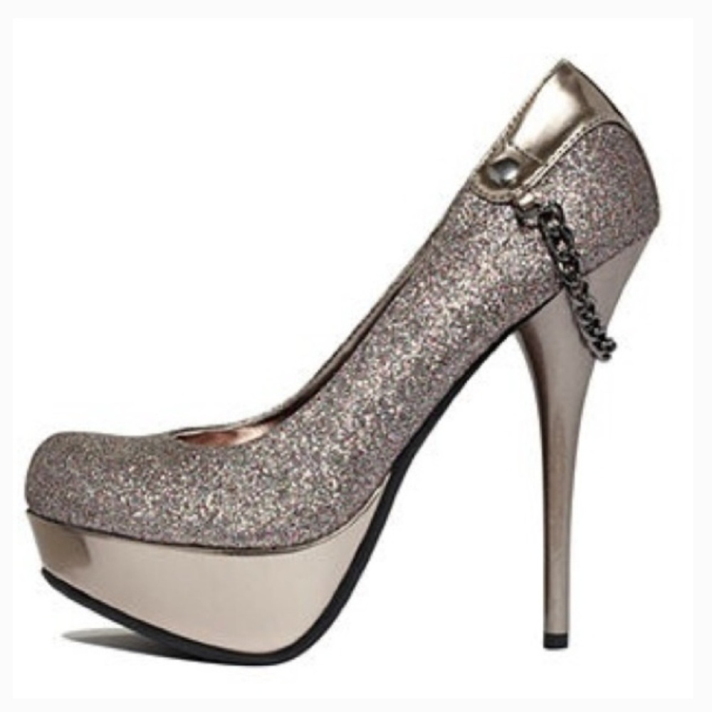 Marlena Baby Phat Pewter Platform Heals